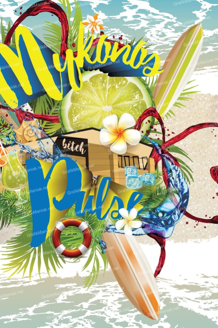 Beachfront Party Poster